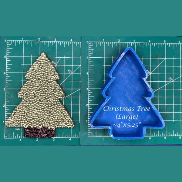 Christmas Tree Silicone Freshie Mold - Silicone Mold - Freshie Mold - Resin Mold - Candle Mold - Soap Mold - Aroma Bead Mold