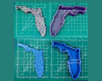 Florida - Silicone Freshie Mold - Silicone Mold - Freshie Mold - Resin Mold - Candle Mold - Soap Mold - Aroma Bead Mold