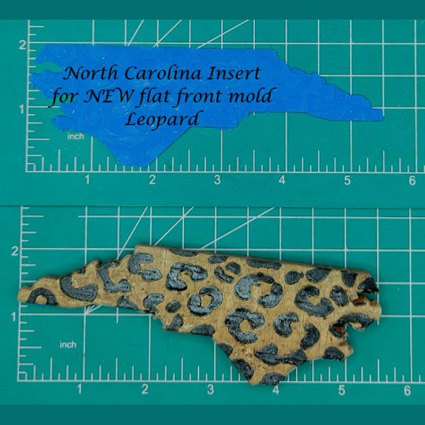 North Carolina Inserts for Flat Front North Carolina Silicone Freshie Mold -Silicone Mold -Car Freshie Mold -Resin Mold -Wax Mold -Soap Mold