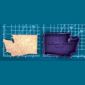 Washington State  Silicone Freshie Mold - Silicone Mold - Car Freshie Mold - Resin Mold - Candle Mold - Soap Mold - Aroma Bead Mold