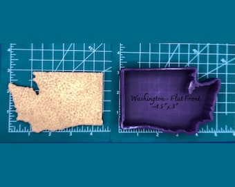 Washington State  Silicone Freshie Mold - Silicone Mold - Car Freshie Mold - Resin Mold - Candle Mold - Soap Mold - Aroma Bead Mold