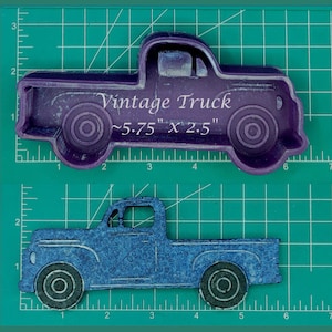 Vintage Truck Silicone Freshie Mold - Silicone Mold - Car Freshie Mold - Resin Mold - Candle Mold - Soap Mold - Aroma Bead Mold
