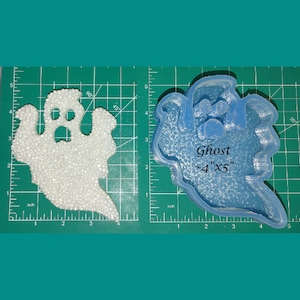 Ghost Silicone Freshie Mold - Silicone Mold - Car Freshie Mold - Resin Mold - Candle Mold - Soap Mold - Aroma Bead Mold