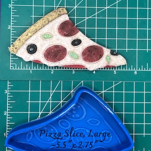 Pizza Slice Silicone Freshie Mold - Silicone Mold - Freshie Mold - Resin Mold - Candle Mold - Soap Mold - Aroma Bead Mold