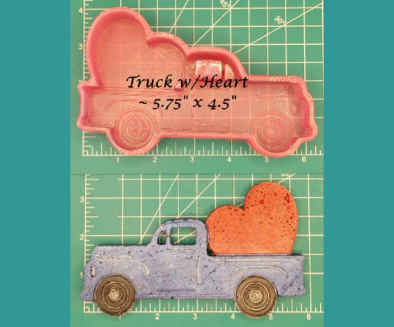 Truck with Pumpkins - Silicone Freshie Mold, Michelle's Creations TX