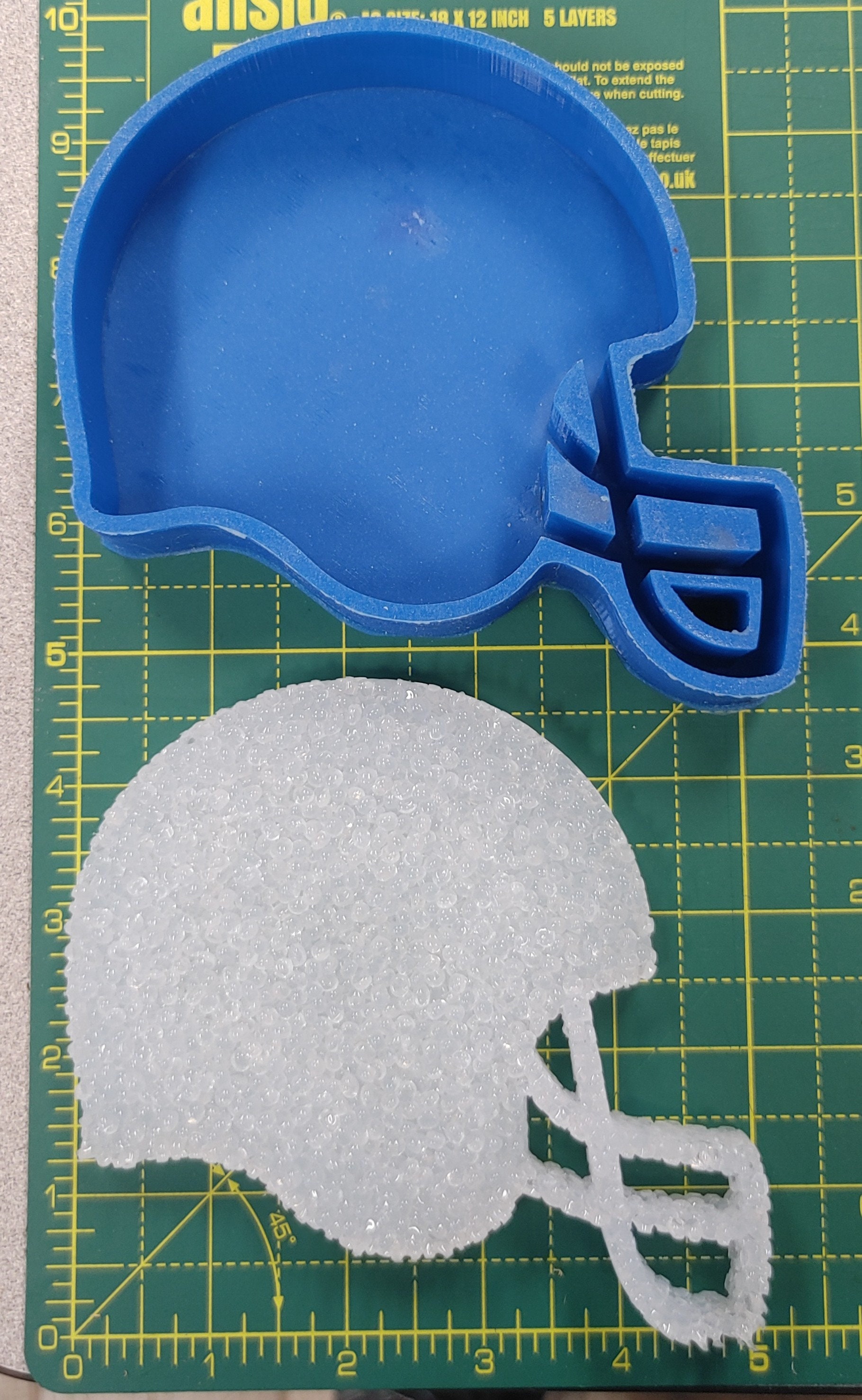 Football helmet silicone mold for aroma beads and freshies Etsy
