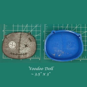 Cute Voodoo Doll Head Silicone Car Freshie Mold - Silicone Mold - Freshie Mold - Aroma Bead Mold