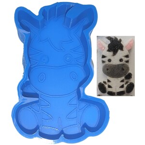 Baby Zebra Silicone Freshie Mold - Silicone Mold - Car Freshie Mold - Resin Mold - Candle Mold - Soap Mold - Aroma Bead Mold