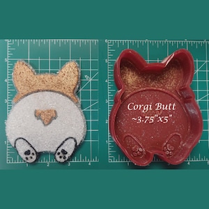 Corgi Butt Silicone - Freshies, Silicone Molds, Silicone Freshie Mold, Molds for Freshies, Aroma Bead Molds.