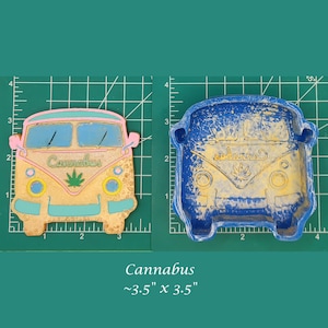 Cannabus Silicone Freshie Mold - Silicone Mold - Freshie Mold - Resin Mold - Candle Mold - Soap Mold - Aroma Bead Mold