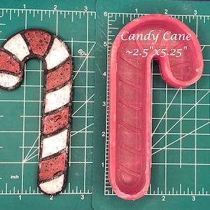 Candy Cane  Silicone Car Freshie Mold