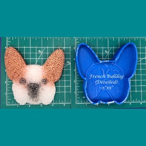 French Bulldog Silicone Freshie Mold - Silicone Mold - Car Freshie Mold - Resin Mold - Candle Mold - Soap Mold - Aroma Bead Mold