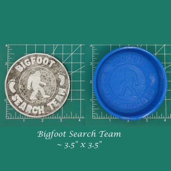 Bigfoot Search Team Silicone Freshie Mold - Silicone Mold - Freshie Mold - Resin Mold - Candle Mold - Soap Mold - Aroma Bead Mold