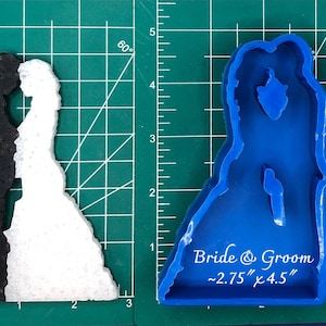 Bride & Groom Silicone Freshie Mold - Silicone Mold - Car Freshie Mold - Resin Mold - Candle Mold - Soap Mold - Aroma Bead Mold
