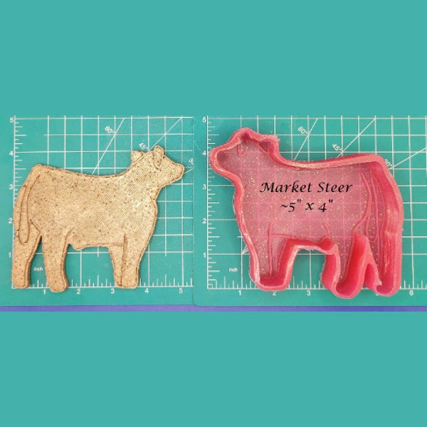 Market Steer Silicone Freshie Mold - Silicone Mold - Freshie Mold - Resin Mold - Candle Mold - Soap Mold - Aroma Bead Mold