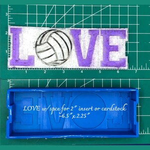 Love for 2&quot; Inserts or Cardstock Silicone Freshie Mold - Silicone Mold - Car Freshie Mold - Resin Mold -Wax Mold -Soap Mold -Aroma Bead Mold
