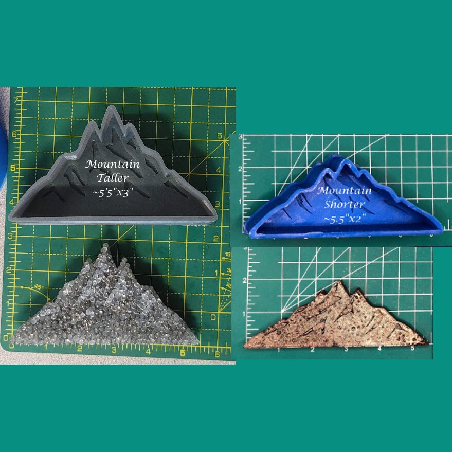 Mountain Silicone Freshie Mold - Silicone Mold - Car Freshie Mold - Resin Mold - Candle Mold - Soap Mold - Aroma Bead Mold