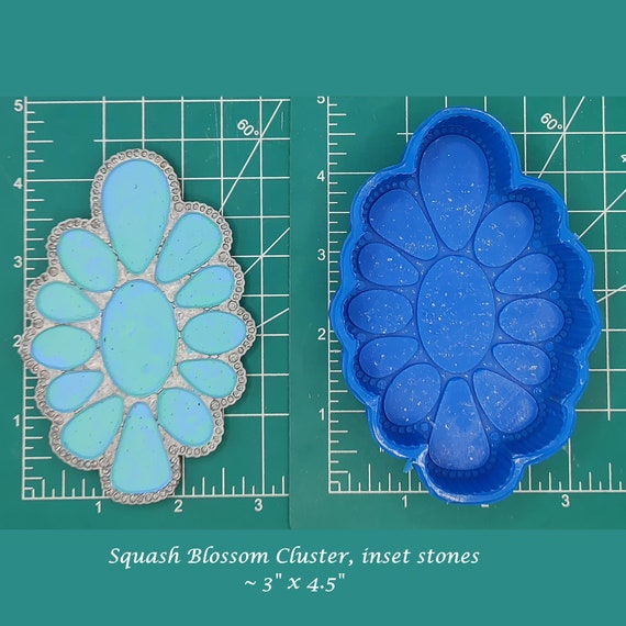 Squash Blossom Cluster - Silicone Freshie Mold - Silicone Mold