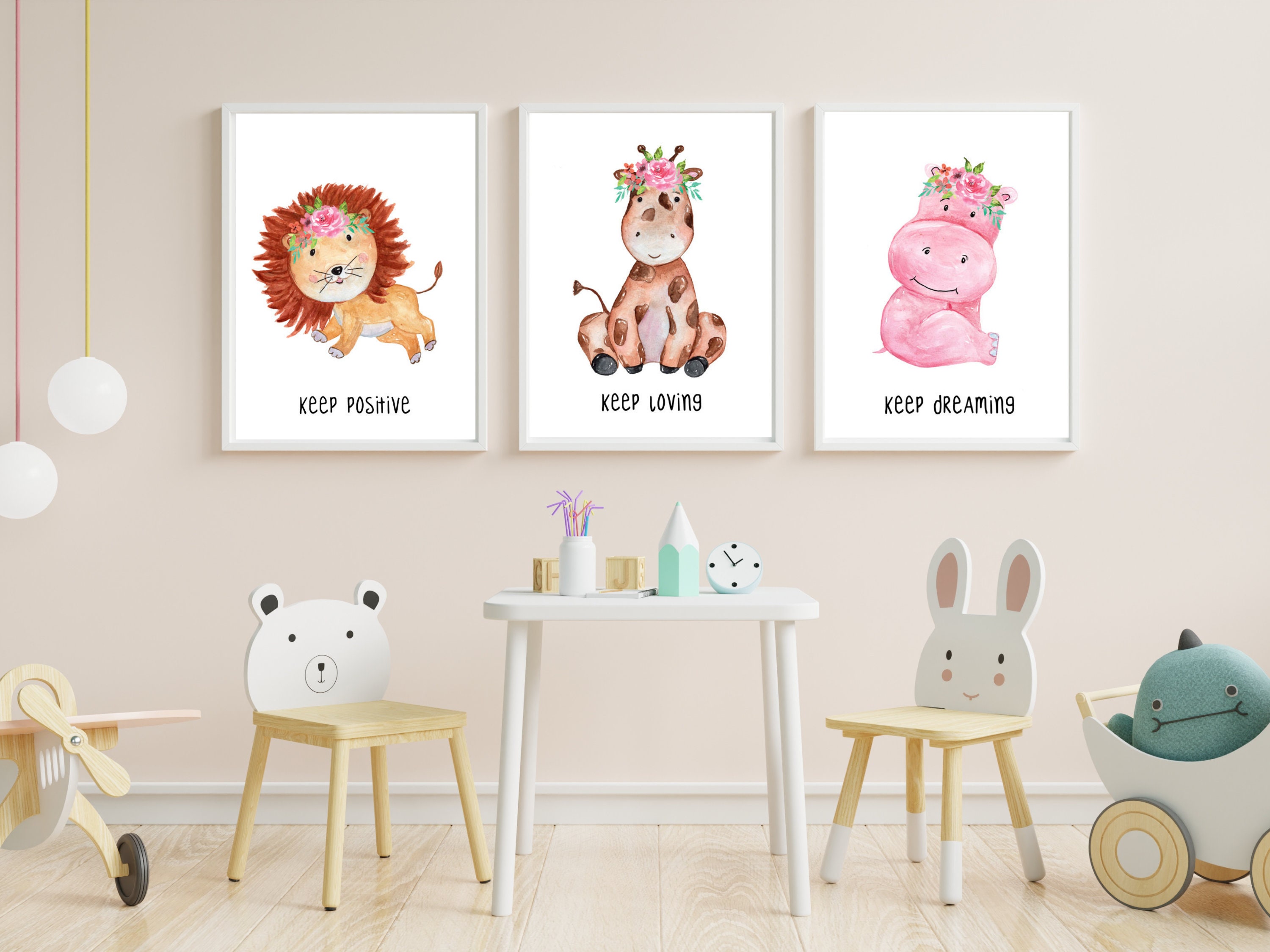 LION Nursery Animal Print Nursery Animal Baby Room Print Etsy
