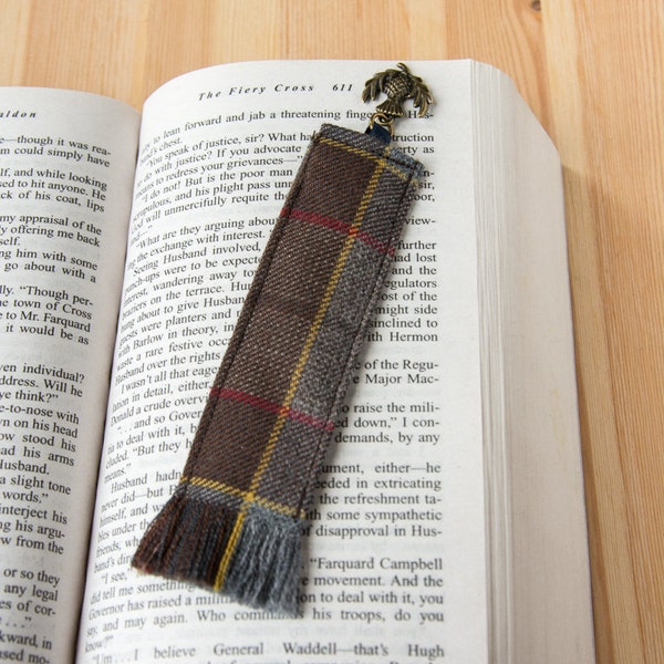 Outlander Bookmark | Outlander tartan bookmark | Outlander gifts made in Scotland | Jamie Fraser tartan | Outlander lover