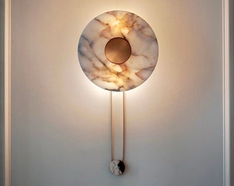 RAMBLA Marble Sconce - Wall Light, Living Room Lighting, Hallway Wall Lighting, Marble Wall Sconce, Mid Century Modern Lighting