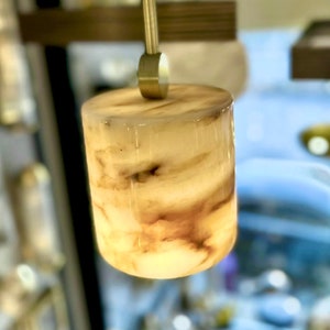 PRIZZI Marble Pendant - Pendant Lighting, Alabaster Pendant, Mid Century Pendant, Glamorous lighting, Mid-century Modern Pendant Lighting