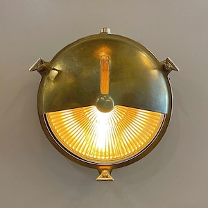 PATIN HALF Nautical Ceiling Fixture - Nautical Light , Outdoor Light, Patio Light, IP64 Lighting, Brass Casting Light, Bulkhead Light