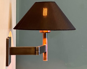 MARSALA Articulating Lampshade Wall Sconce – Handmade Minimalist Light Fixture