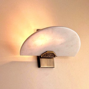 PIERA Marble Sconce - Wall Light, Living Room Lighting, Hallway Wall Lighting, Marble Wall Sconce, Mid Century Modern Lighting
