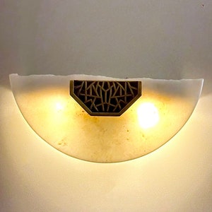 LAMIA Marble Sconce - Wall Light, Living Room Lighting, Hallway Wall Lighting, Marble Wall Sconce, Mid Century Modern Lighting