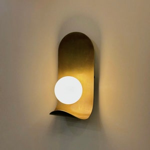 PRADO SINGLE Wall Sconce - Light Fixture, Wall Lighting, Wall Lamp, Wall Light , Bedside Light, Art Deco Lighting, Brass Lighting