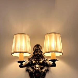 CREUSOT Brass Traditional Wall Sconce With Shades - Light Fixture, Wall Lighting, Wall Light, Classic Light, Victorian Lighting