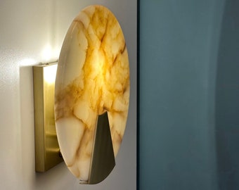 CHALDIS Marble Sconce - Wall Light, Living Room Lighting, Hallway Wall Lighting, Marble Wall Sconce, Mid Century Modern Lighting