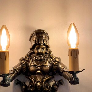 Aplique de pared tradicional de latón CREUSOT: luminaria, iluminación de pared, luz de pared, luz clásica, iluminación victoriana