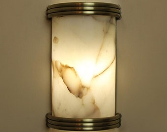 NICHE Marble Art Deco Wall Sconce - Light Fixture, Design Lighting, Marble Wall Lighting, Bedside Light, Art Deco Lighting, Vanity Lighting
