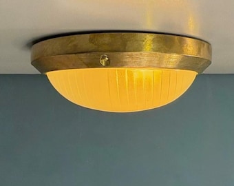 Luminaria de techo ANNABA de latón fundido náutico - IP64, para mamparo, luz náutica exterior