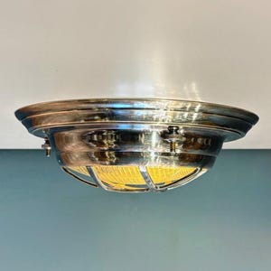 Lámpara de techo náutica de latón AQUILO – Lámpara marítima para exterior IP54