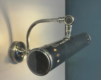 FREGENE – Lámpara de pared de latón para cuadros, lámpara de pared ajustable para arte y pintura, lámpara de pared para galería hecha a mano / Arel Lighting