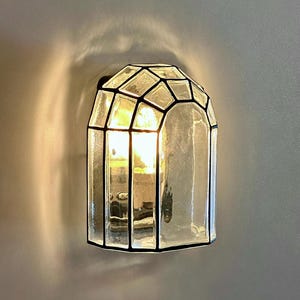 STARA SEMIFLUSH GLASS Wall Sconce - Transparent - Nautical Wall Light, Outdoor Light, Patio Light, Maritime Sconce