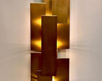 Aplique de pared BATNA Art Déco – Lámpara geométrica