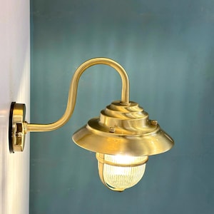 LOCHES Nautical Wall Sconce - Nautical Wall Light, Outdoor Light, Patio Light, IP64 Lighting, Brass Casting Light, Bulkhead, Marinal
