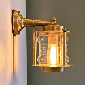 AIGLE Nautical Wall Sconce - Nautical Wall Light, Outdoor Light, Patio Light, IP64 Lighting, Brass Casting Light, Bulkhead, Marinal