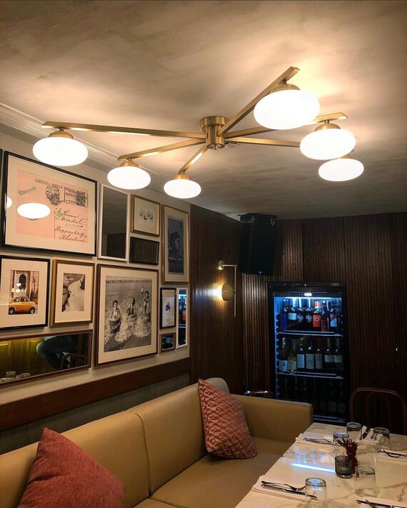 Semi flush 2024 large ceiling light