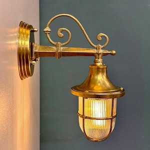 QUINTIN Nautical Wall Sconce - Nautical Wall Light, Outdoor Light, Patio Light, IP64 Lighting, Brass Casting Light, Bulkhead, Marinal