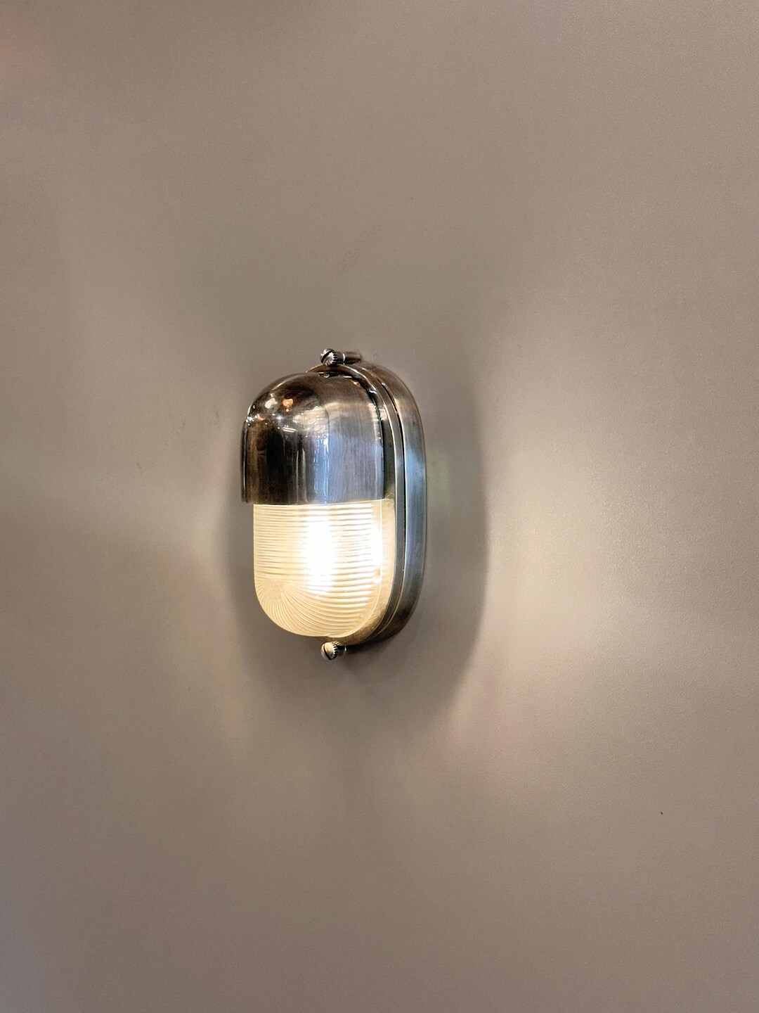 MENIL Outdoor Bathroom Wall Fixture - Antique Silver Brass Casting ...