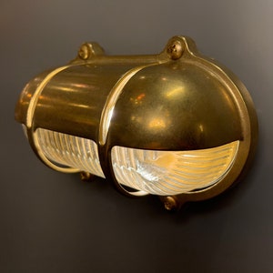 SLATINA Nautical Wall Sconce - Nautical Wall Light , Outdoor Light, Patio Light, IP64 Lighting, Brass Casting Light, Bulkhead Light, Marinal