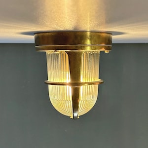 BAUTAR Nautical Ceiling Fixture - Nautical Wall Light, Outdoor Light, Patio Light, IP64 Lighting, Maritime Lamp