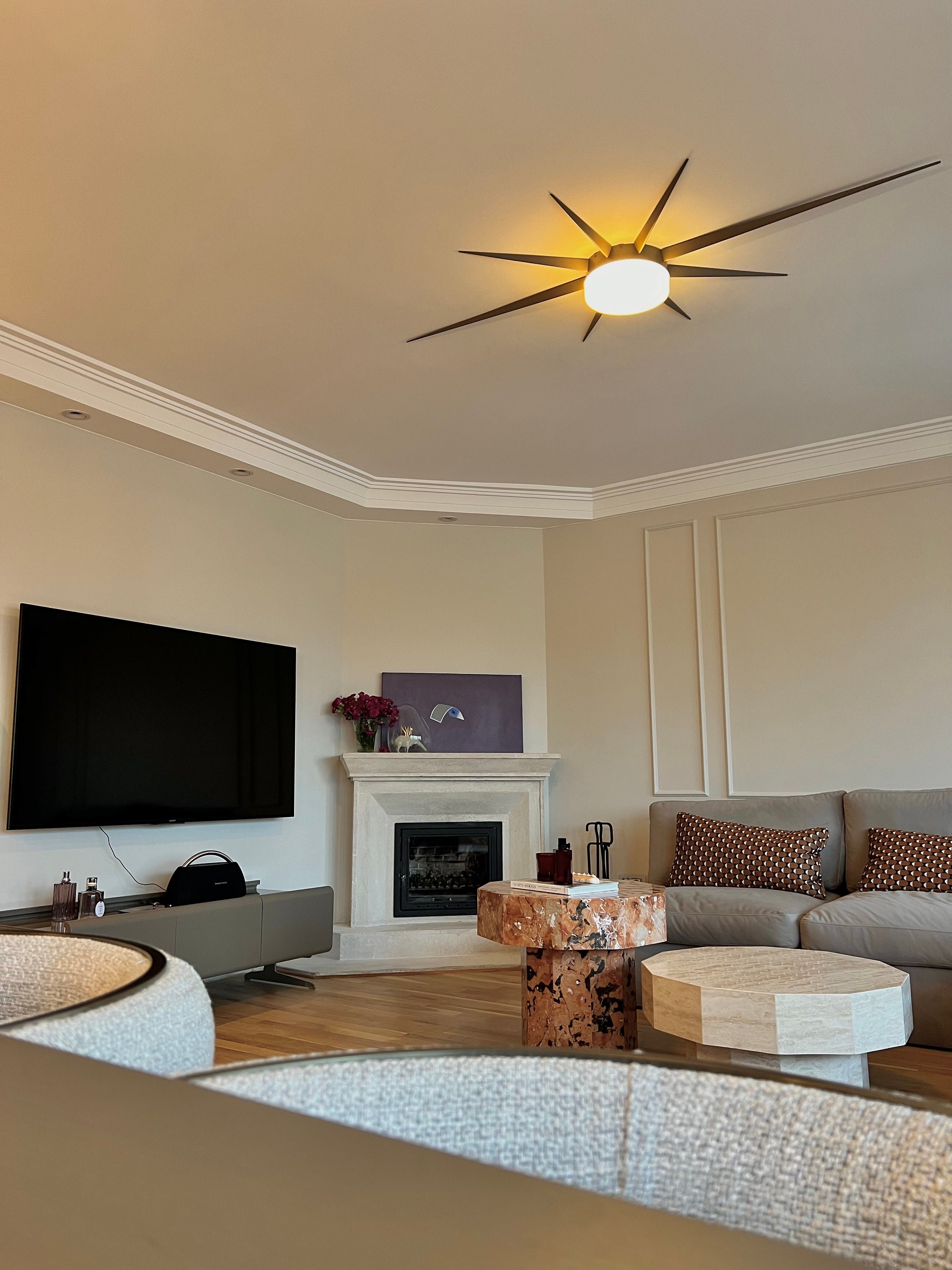 ETOILE GRANDE Semi Flush Mount Lighting - Close to Ceiling Fixture ...