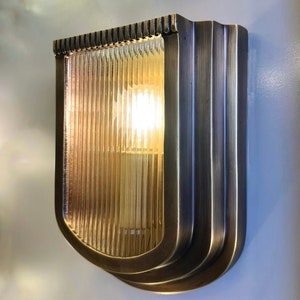 PARIS Art Deco Solid Brass Casting Wall Sconce Light Fixture, Design Lighting, Cast Wall Lighting, Bedside Light, Vanity Lighting Antique Brass