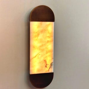 MENDE Marble Sconce - Wall Light, Patio Lighting, Eclectic Wall Lighting, Marble Wall Sconce, Mid Century Modern Lighting